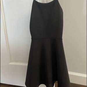 Black satin dress Girls size S.